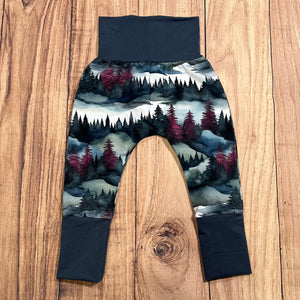 3-12 Month Burgundy Forest Bunny Bottoms