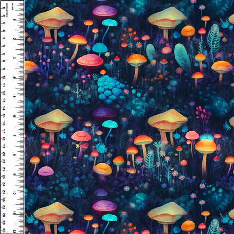 PREORDER Glowing Mushrooms Toddler Blanket