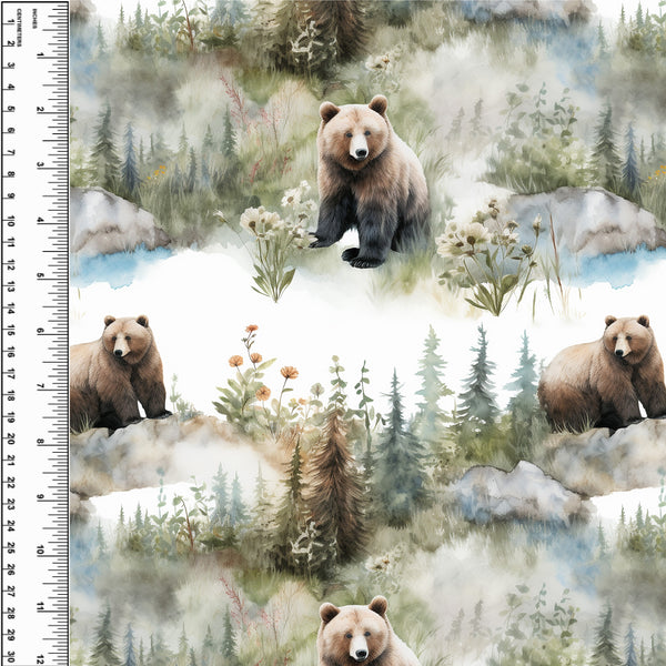 Grizzly Floral Adult Blanket