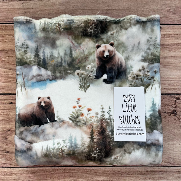 Grizzly Floral Toddler Blanket