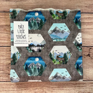 Hexed Wilderness Blue Toddler Blanket