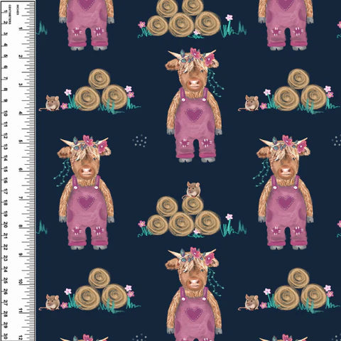 PREORDER Highland Calf Overalls Pink Blanket