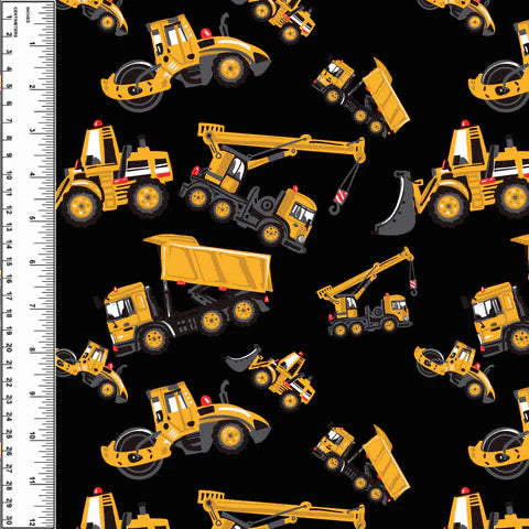 Construction Trucks Toddler Blanket