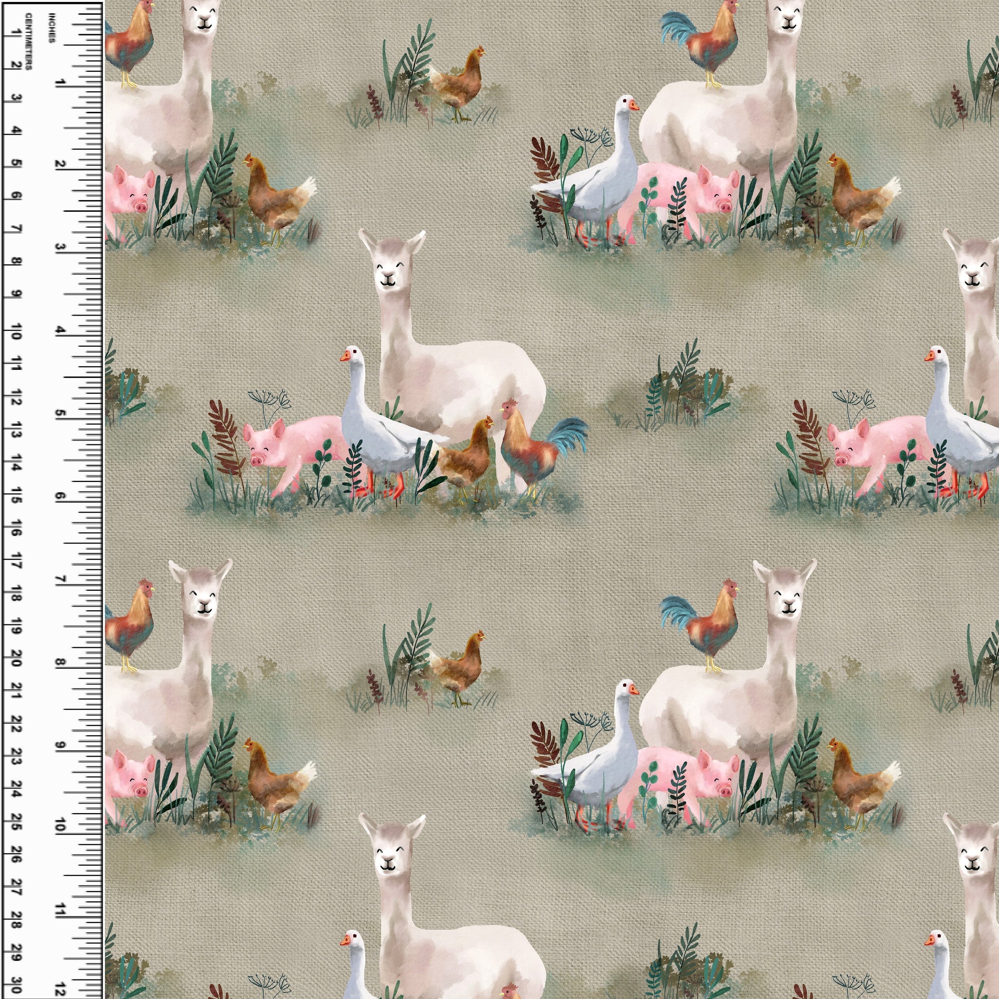 PREORDER Alpaca Farm Hessian Toddler Blanket