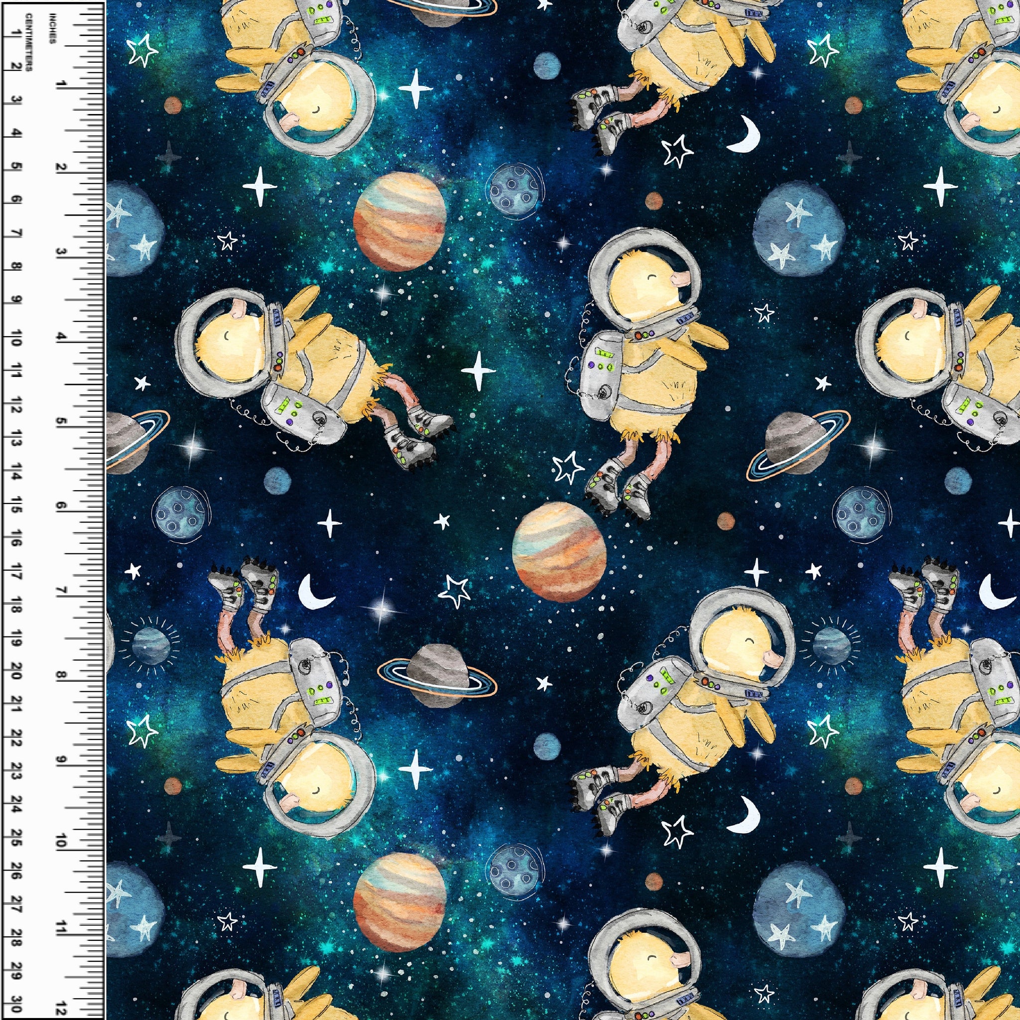 Duck In Space Toddler Blanket