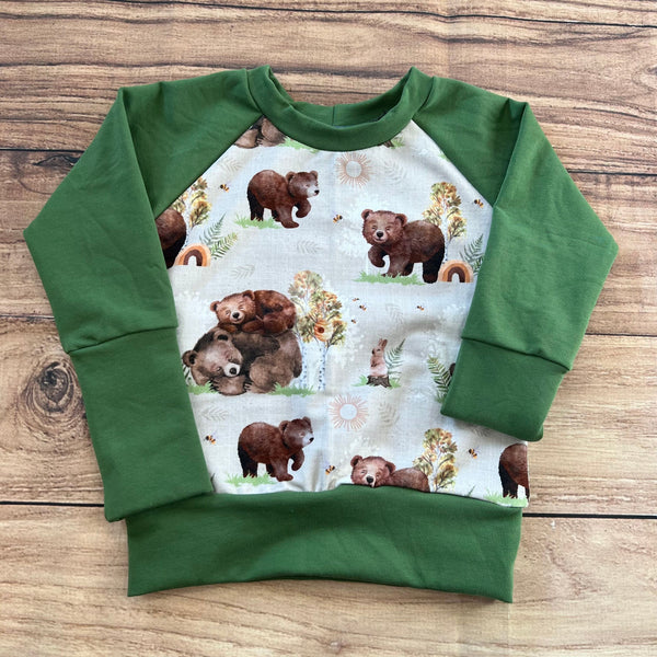 18 Month - 4 Year Bear Nap Grow With Me Sweater