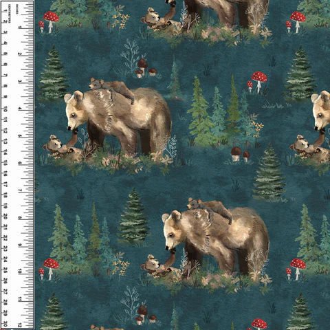 PREORDER Mama Bear Petrol Blanket