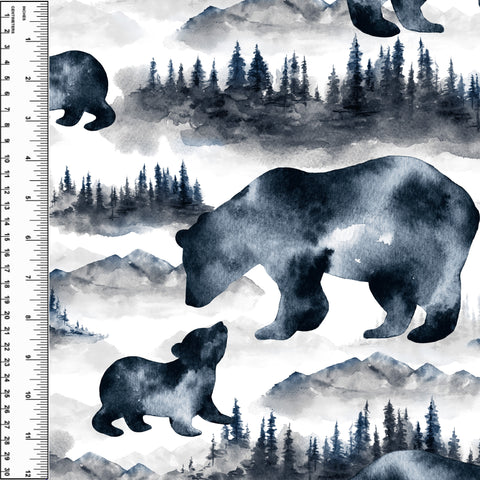 PREORDER Midnight Forest Bears Large Scale Blanket