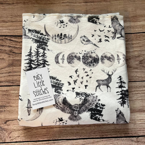 Moon Stage Forest Toddler Blanket
