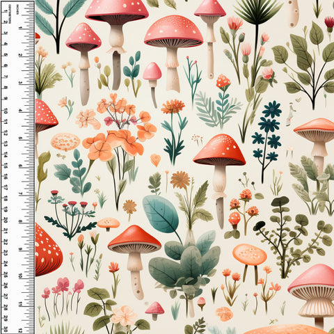 PREORDER Mushroom Floral Field Blanket