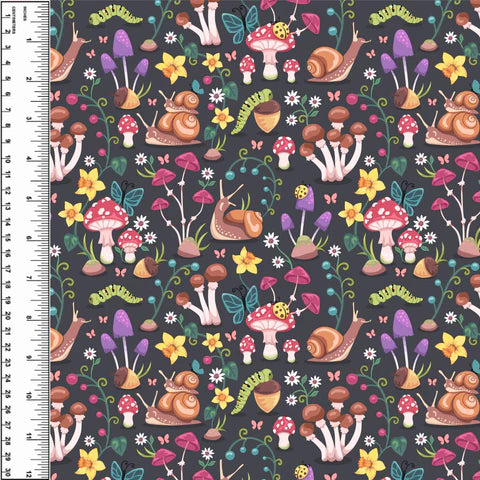 PREORDER Mushroom Garden Bright Toddler Blanket