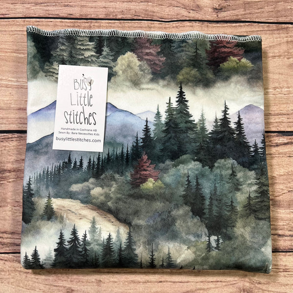 PREORDER Navy Green Mountains Blanket