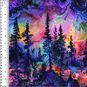 PREORDER Neon Alcohol Ink Forest Blanket