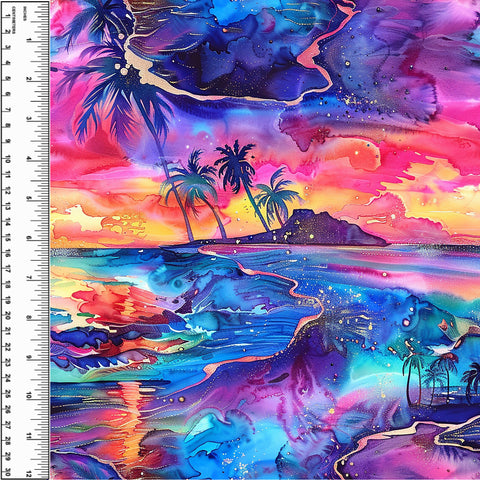 PREORDER Neon Beach Sunset Blanket