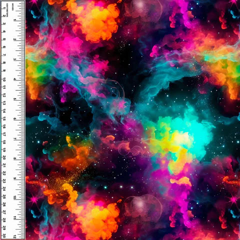 Neon Nebula Toddler Blanket