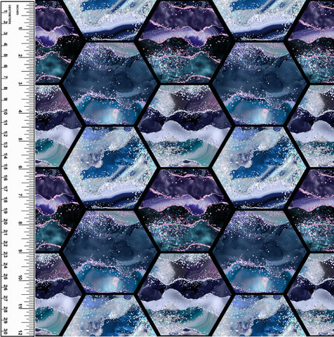 PREORDER Ocean Agate Hexagons Blanket