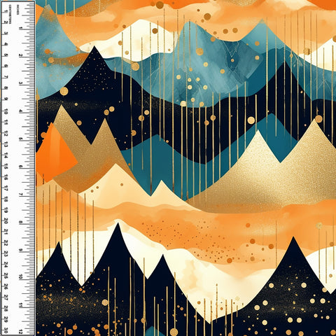 PREORDER Orange Gold Mountains Blanket