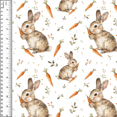 Rabbits Carrots Toddler Blanket