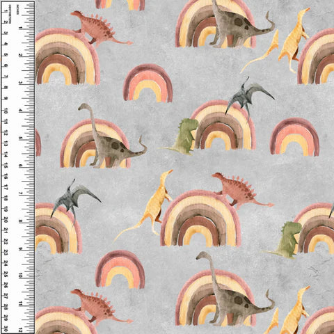 Rainbow Dinosaurs Toddler Blanket