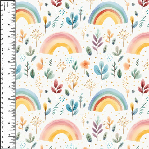 PREORDER Rainbow Floral Leaves Blanket