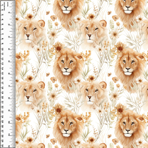 Sly Lion Floral Toddler Blanket