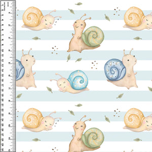 Snails On Stripes Toddler Blanket