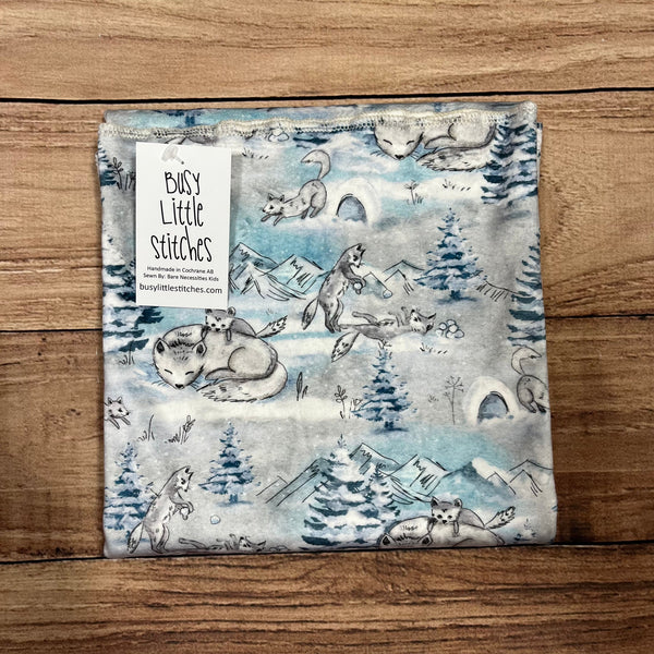Snow Fox Stone Toddler Blanket