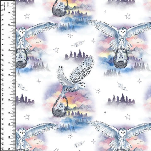 Snowy Owl White Toddler Blanket