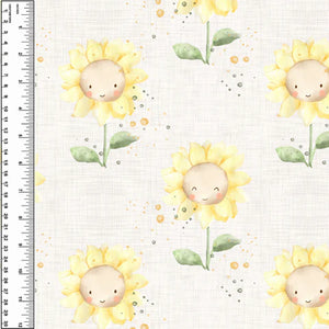 PREORDER Sunflowers Linen Toddler Blanket