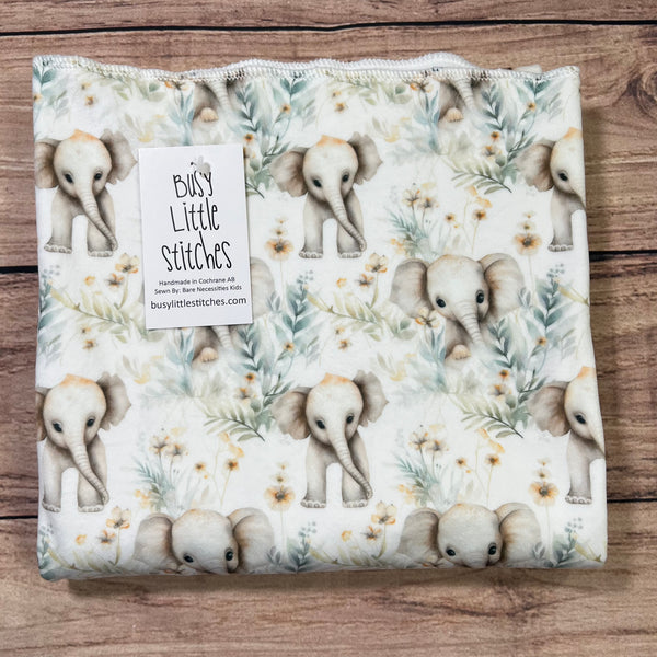 PREORDER Sweet Elephant Floral Blanket