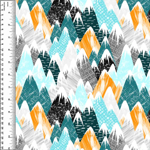 PREORDER Teal Mountains Blanket