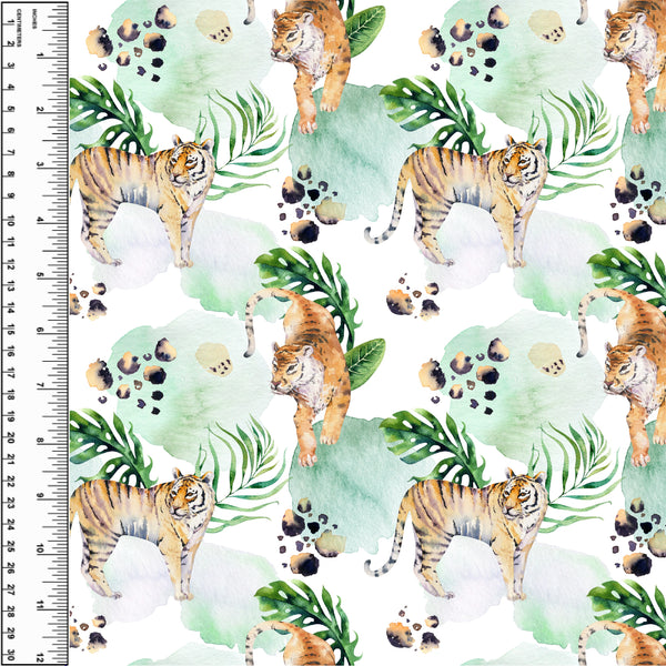 Tiger in the Jungle Toddler Blanket