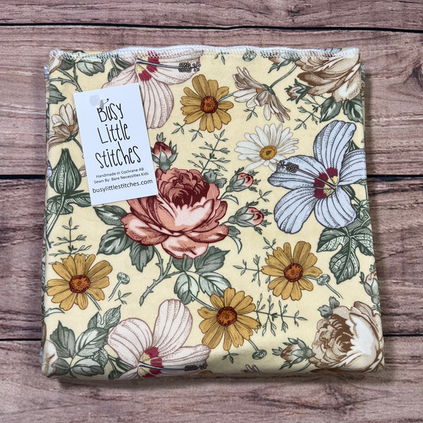 PREORDER Vintage Floral Yellow Blanket