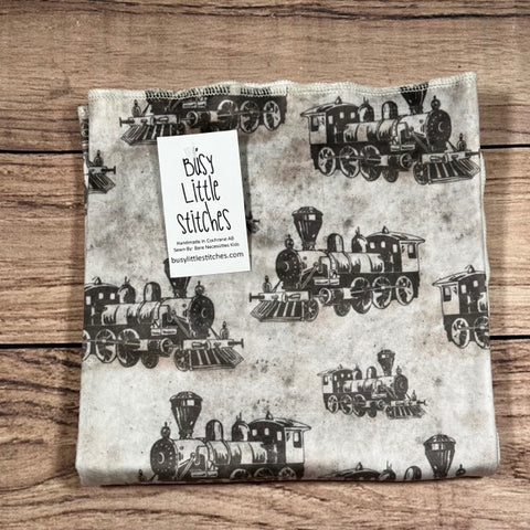 Vintage Trains Toddler Blanket