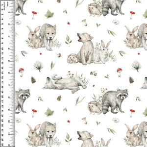 Wilderness Babies Wolves Toddler Blanket