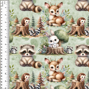 Woodland Big Eyes Toddler Blanket