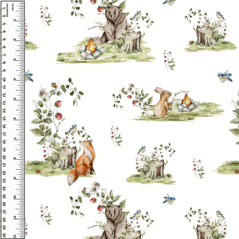 Woodland Curious Campfire Toddler Blanket