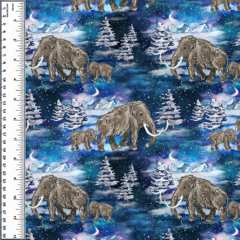 Woolly Mammoth Galaxy Toddler Blanket