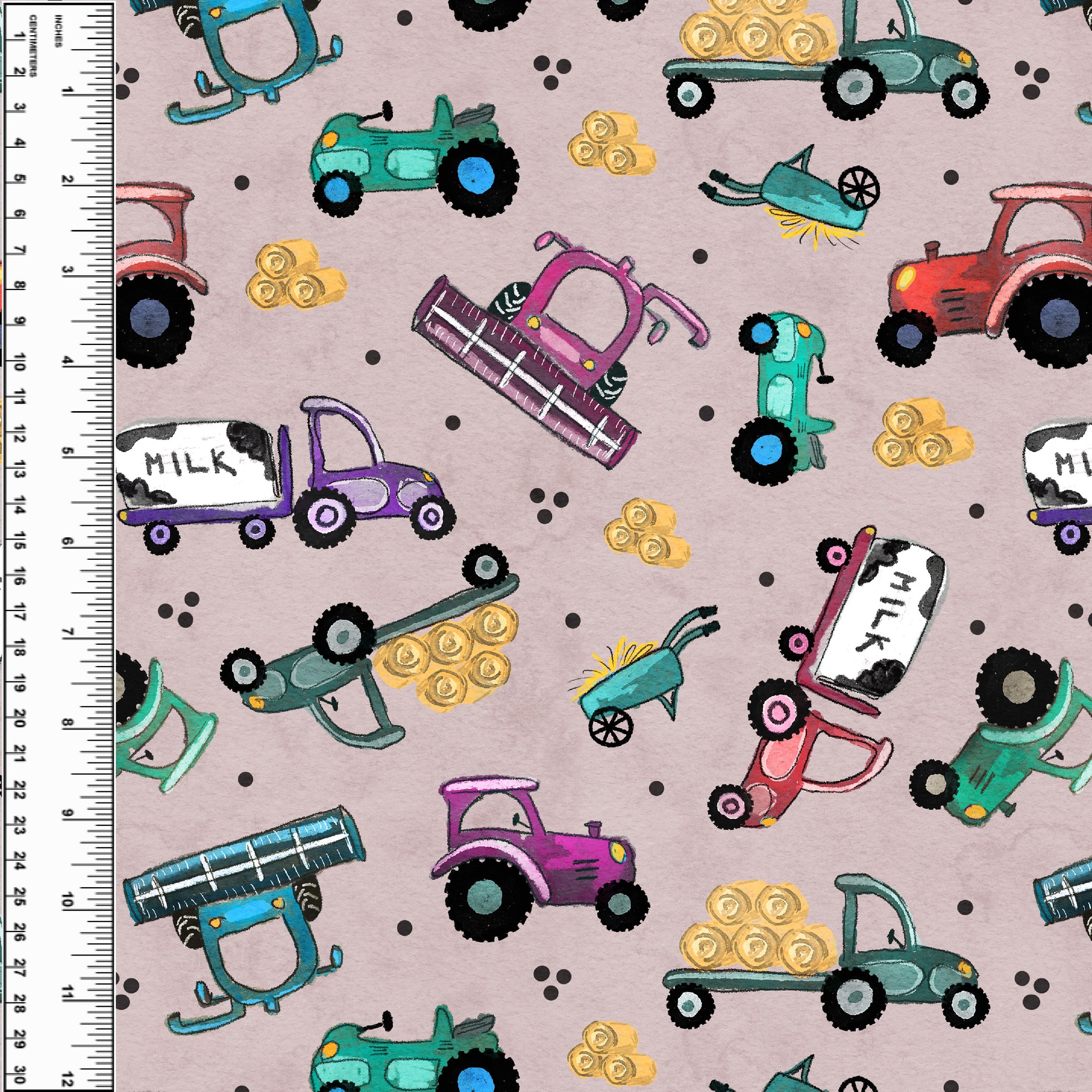 PREORDER Working Farm Vehicles Pink