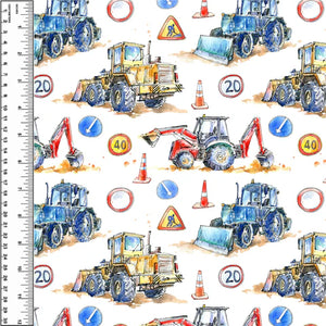 Worksite Trucks Toddler Blanket