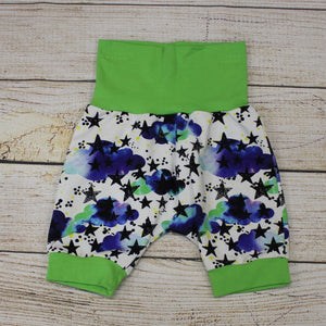3-12 Month Watercolor Clouds Bunny Bottom Shorts