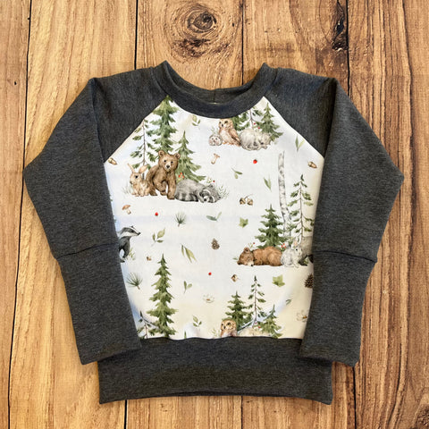 9 Month - 3 Year Wilderness Birch Babies Grow With Me Sweater