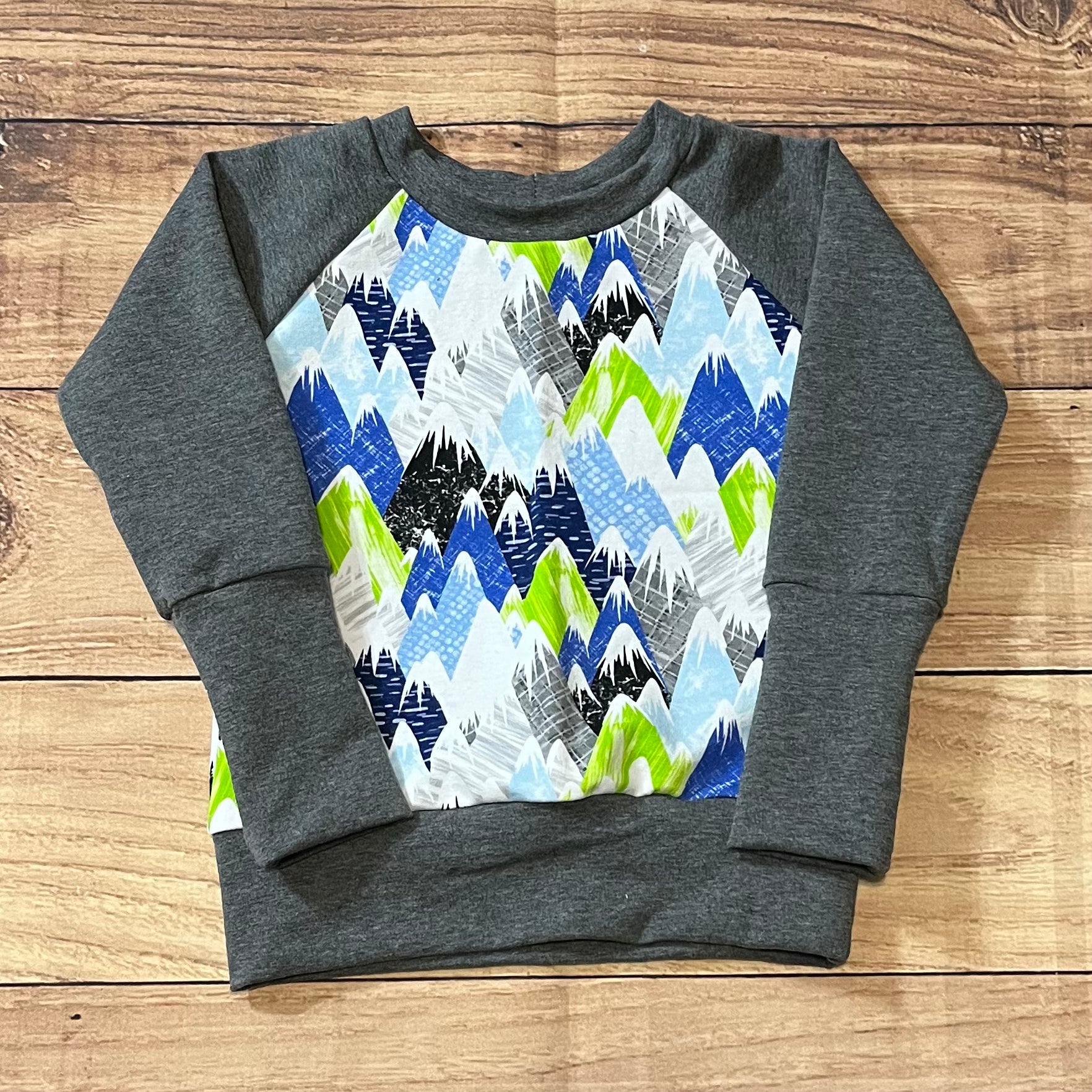 9 Month - 3 Year Blueberry Mountains Grow With Me Sweater