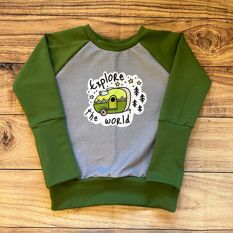 3-6 Years Explore The World Grow With Me Sweater
