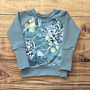 9 Month - 3 Year Saltwater Blooms Grow With Me Sweater