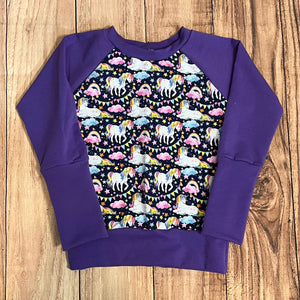 9 Month - 3 Year Unicorns Grow With Me Sweater