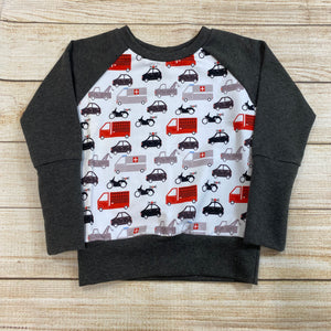 3-6 Years Rescue Vehicles Grow With Me Sweater