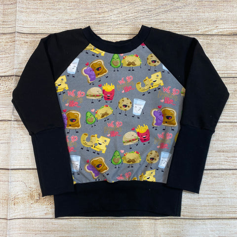 3-6 Years Food Pairs Grow With Me Sweater