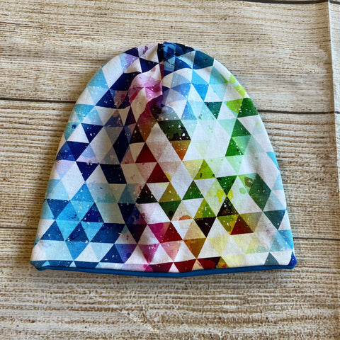 6-12 Month Beanie Rainbow Triangles