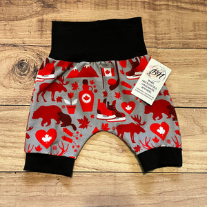 3-12 Month Canada Things Bunny Bottom Shorts